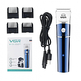 Машинка для стрижки тварин VGR V-098, синя, фото 5