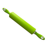 Скалка силиконовая с пластиковыми ручками 45 см