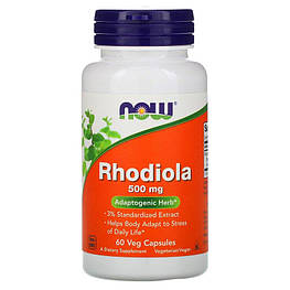 Rhodiola 500 мг Now Foods 60 капсул