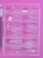 Верхні багаторазові форми з розміткою, мигдаль, 120 шт Lilly Beaute