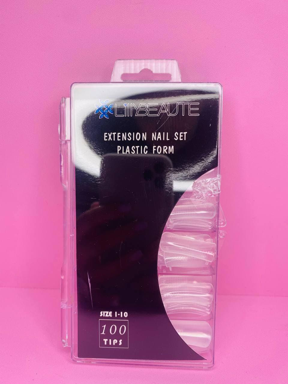 Типи для полігелю (Акригелю) Lilly Beaute, прозорі з розміткою 100 шт.