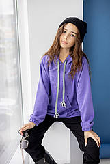 Тепле худі для дівчаток, тринитка тм Madlen розміри 140 146 164