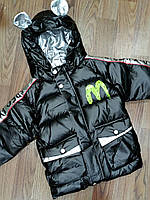 Зимова куртка для хлопчика, чорний, зріст 128-134 см.