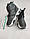 Жіночі зимові замшеві черевики з хутром, молодіжні, напівчоботи на платформі Сірі, фото 5