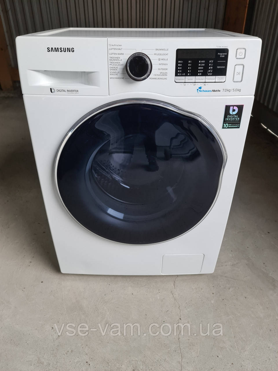 Пральна машина SAMSUNG 7/5 KG з Сушкою / WD70J5400AW, фото 1