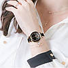 Женские наручные часы круглые кварцевые металлический браслет гарантия 12 месяцев Sunkta Ceramic Black, фото 2