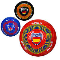 Мяч футбольный EV 3283 (30шт) размер5, ПВХ, 300-320г, 3вида, страны,