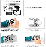 Акумуляторна болгарка з насадкою пила (2в1) Makita DGA504 в Кейсі з пилкою 11.5 дюйма, фото 5
