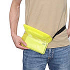 Водонепроникна сумка на пояс для смартфона та документів Waterproof Bag жовта, фото 8