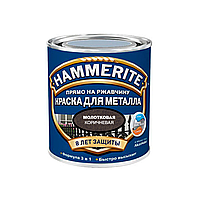 Молотковая краска Hammerite 3 в 1 коричневая глянцевая 0.75л