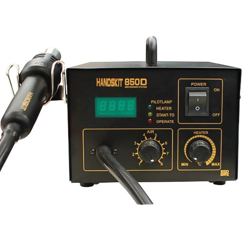 HandsKit 850D Термоповітряна станція, з дисплеєм, 270W, 110-550°C, EXtools 850D