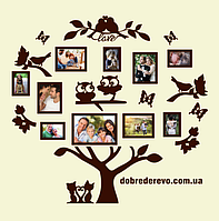 Родовое дерево на 10 фотографий / Родине дерево/ фоторамка / Родовое дерево/ композиция / коллаж / подарок