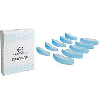 Набір бігуді для ламінування вій MY LAMINATION (S,М,L,ХМ,XL) flat 5 пар, (плоскі) колір блакитний