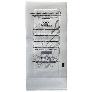 Крафт-пакети Дизайнер Професіонал 60 x 100 мм для стерилізації, з індикатором, 100 шт./уп., Білі, фото 2
