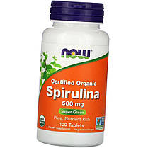 Спіруліна Now Spirulina 500 мг 100 таб, фото 2