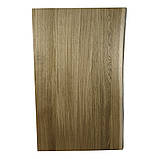 Прямокутна стільниця з дуба 100х40 см живий край, фото 3