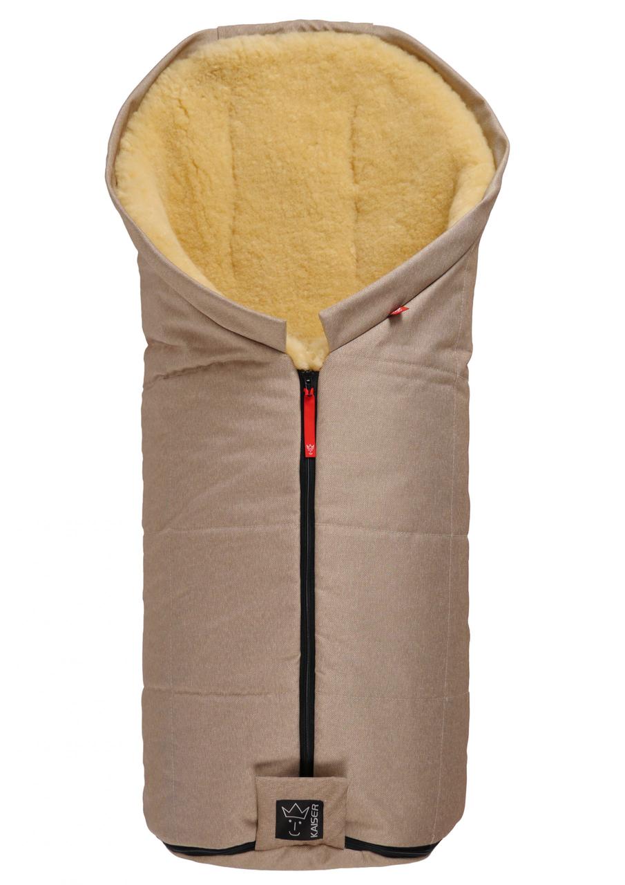 Kaiser - Теплий конверт Iglu з овчини, бежевий меланж, фото 1