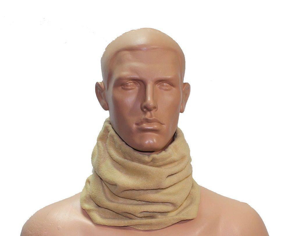 Жіночий теплий бафф, теплий жіночий бафф, зимовий бафф, бафф флісовий бежевий, фото 1