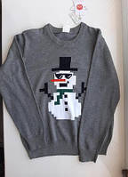 Светр-джемпер Сніговик сірий 164 Cool Club