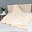 Покривало велюрове смуга (світло-бежеве) 200х220 см, фото 4