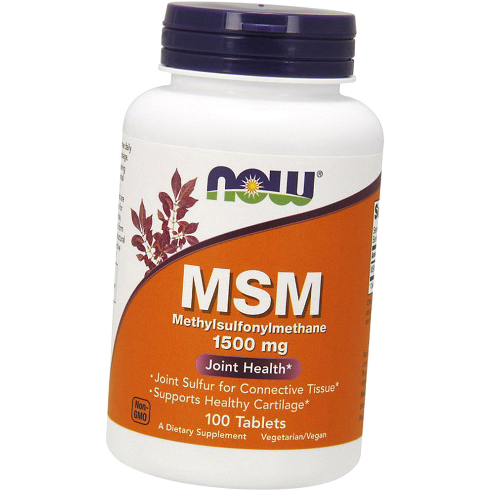 Для суглобів і зв'язок NOW MSM 1500 mg 100 кап