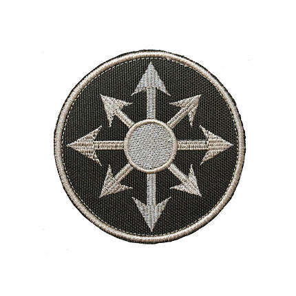 Вишитий шеврон "Star of chaos Зірка хаосу" на липучці (олива бежева), фото 1