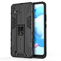 Чехол Hanney Armor для Realme C11 2021 противоударный бампер с подставкой Black