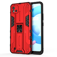 Чохол Hanney Armor для Realme C11 2021 протиударний бампер із підставкою Red