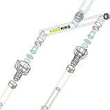Шланг (трубки) для внесення КАС подвійний 08 Agroplast Система ARAG, фото 3