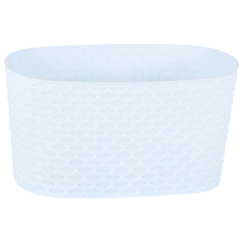 Горщик для квітів балконний з дренажем Kapadokya 4,7 л білий, фото 1