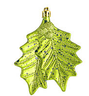 Іграшка Yes! Fun новорічна "Зелене листя" d-10 см