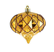 Іграшка Yes! Fun новорічна "Куля в ромбах" d-8 см