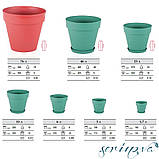 Горщик для квітів Yali 46 л зелений, фото 3