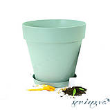 Горщик для квітів Yali 46 л зелений, фото 2