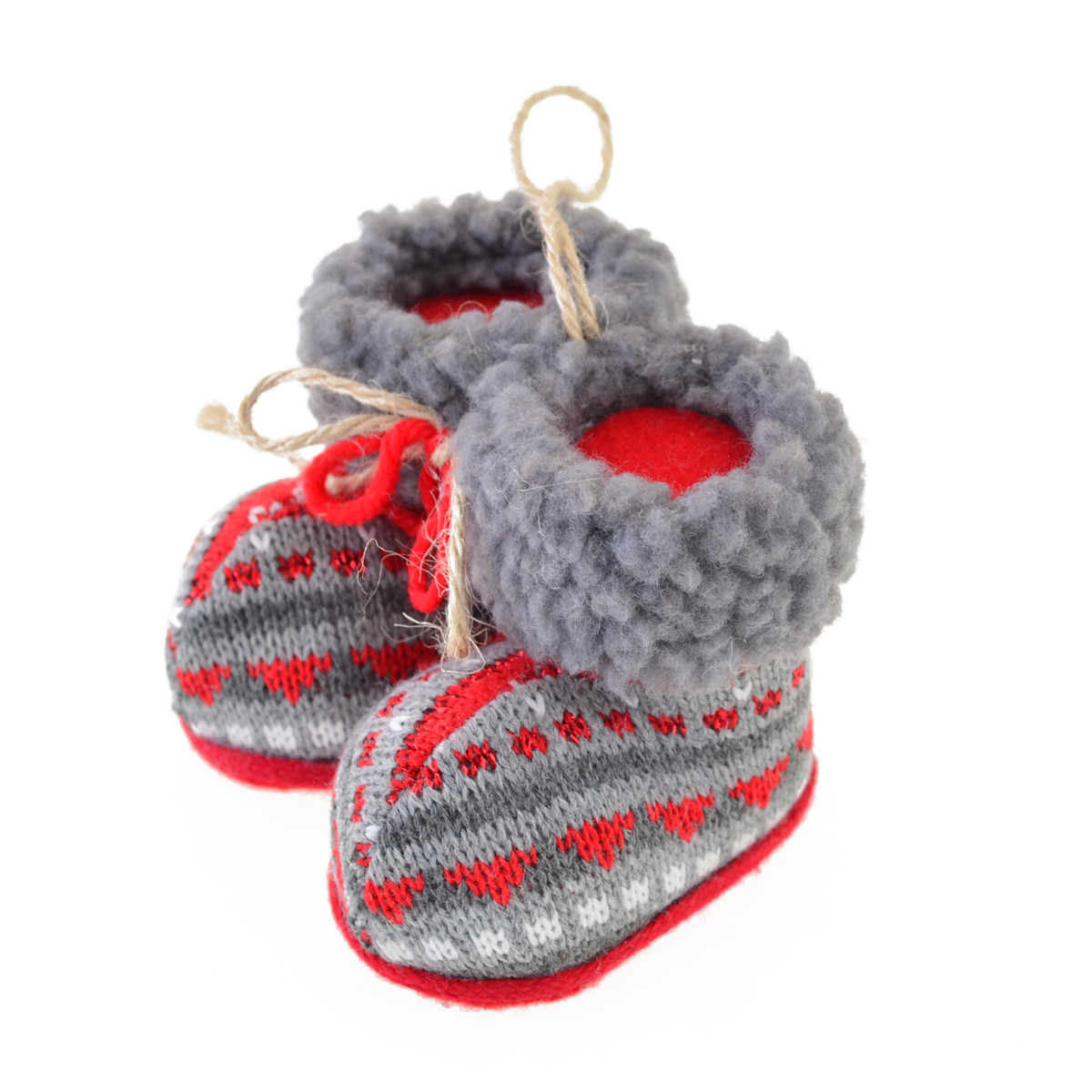 Новорічна підвіска Yes! Fun “Чобітки різдвяні”, h-7 см, фото 1
