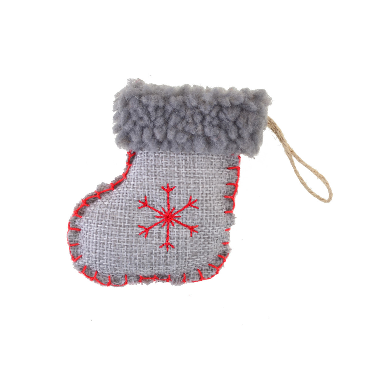 Підвіска Yes! Fun "Чобіток", сіра зі сніжинкою, h-9 см, фото 1