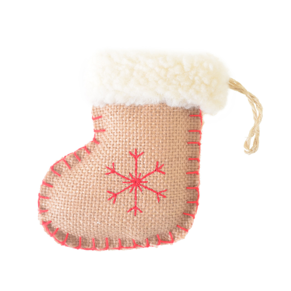 Підвіска Yes! Fun "Чобіток", світло-коричнева зі сніжинкою, h-9 см, фото 1