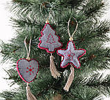 Підвіска Yes! Fun "Сердечко", сіра, h-16 см, фото 2