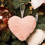 Серце Yes! Fun пухнасте рожеве, 15 см, фото 2