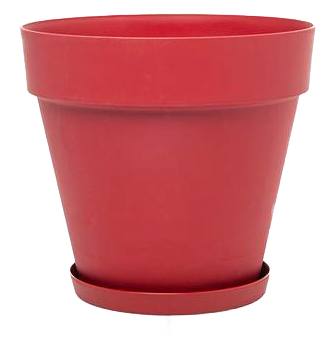 Горщик для квітів Yali 1,7 л червоний, фото 1