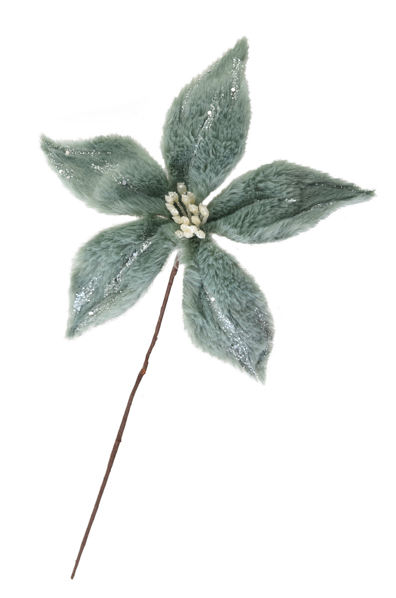 Квітка пуансетії Yes! Fun пухнаста ментолова, 25*25 см, фото 1