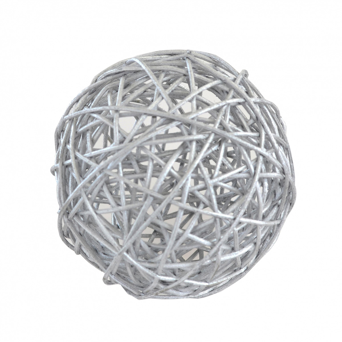 Куля Yes! Fun ротангова срібна, d-10см, фото 1