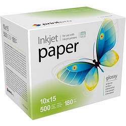 Папір 10x15 см  180г/м², PrintPro глянцевий,  PG180-500, 500арк./уп. (PGE1805004R) (код 56303)