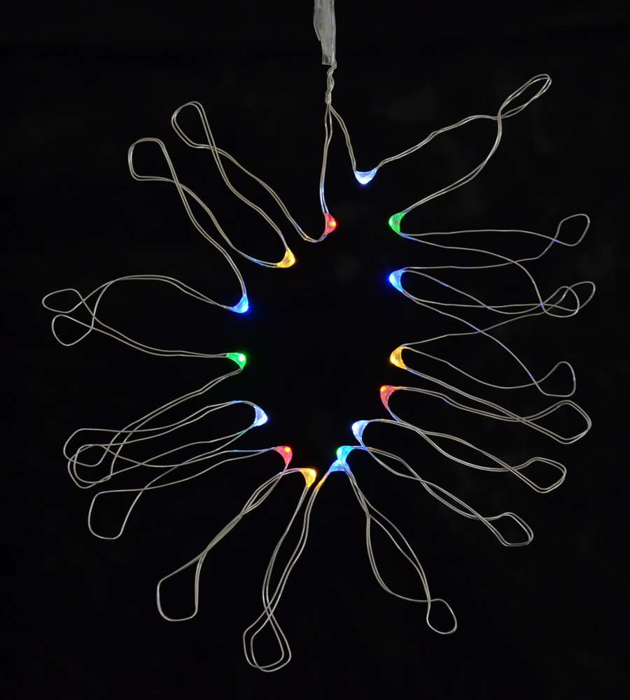 Гірлянда світлодіодна Yes! Fun LED-нить, 15 ламп, багатобарвна, 1,60 м., 1 реж.міганія, се