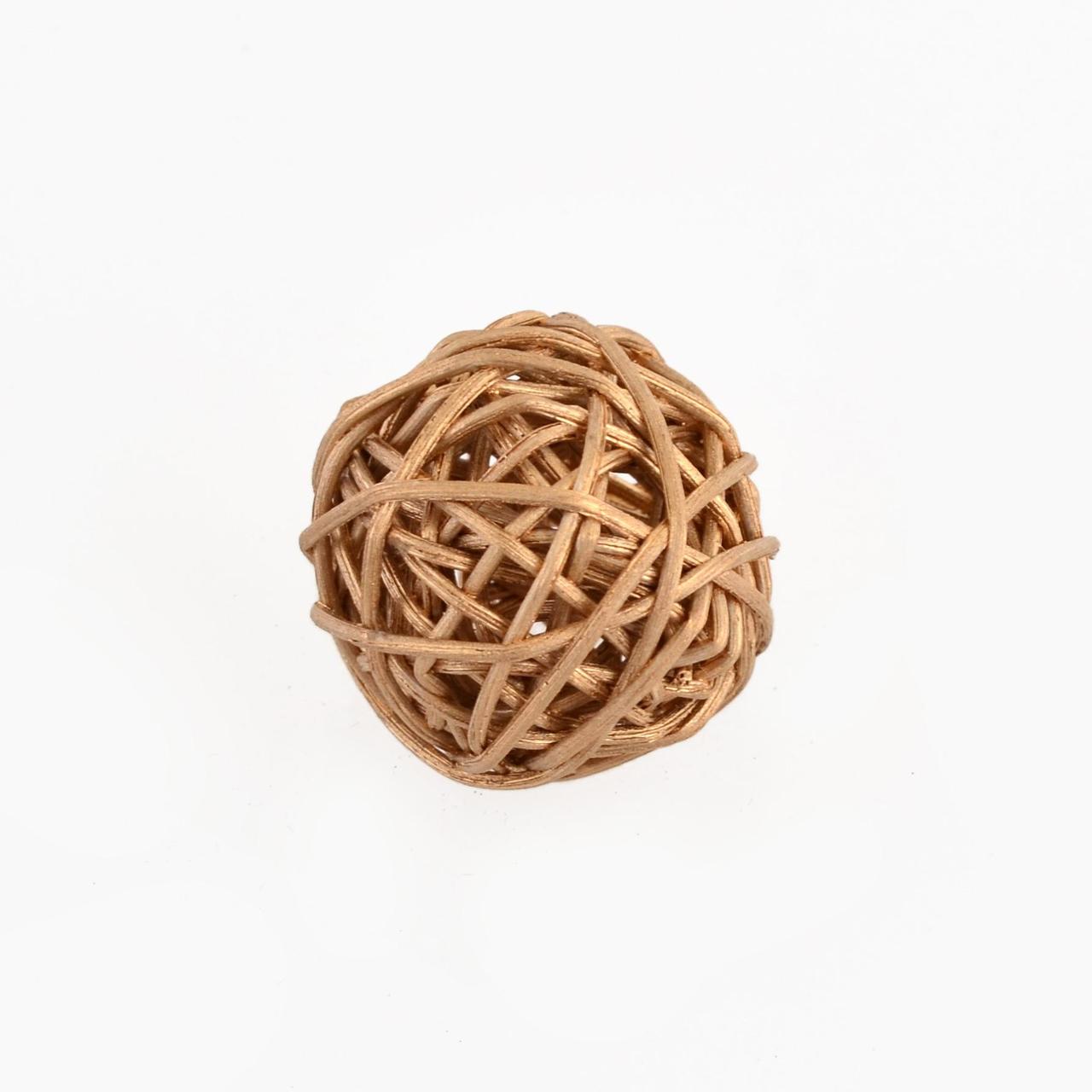 Куля Yes! Fun ротангова золота, d-3см, фото 1