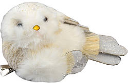 Пташка Yes! Fun пухнаста кремово-біла, 13*7 см