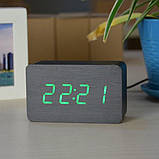 Годинник настільний VST-863 із зеленим підсвічуванням, чорний (SHiz13219), фото 3