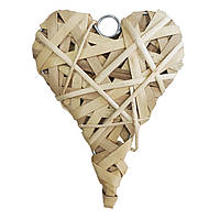 Серце Yes! Fun ротангове натуральне, 25*15  см