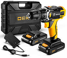 Акумуляторний шуруповерт DEKO DKCD20FU-SET3 у кейсі (SH017494)