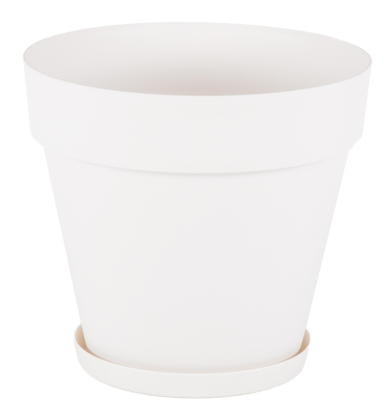 Горщик для квітів Yali 23 л біло-сірий, фото 1